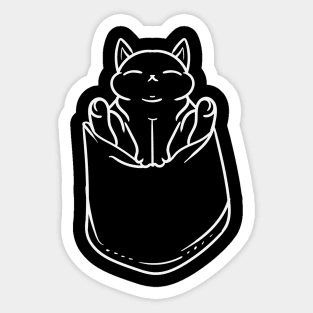 pocket cat cute Sticker